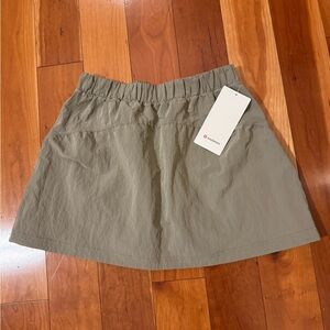 Lululemon Athletica Khaki Mini Skort Olive green